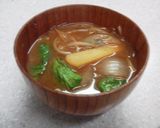 体ほっかほか☆しょうが入り味噌汁作り方4写真