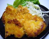 オーロラ味の簡単チキンのパン粉焼き♪作り方6写真
