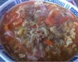 即席麺でトマト酸辣ラーメン作り方12写真