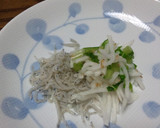 箸休めに☆ちりめんと漬物の簡単あえ作り方1写真