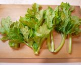 セロリの葉のきんぴら作り方1写真