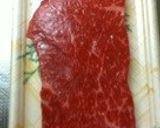 風邪ダウン息子の為・滋養強壮ステーキ作り方1写真