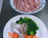 シンプルが最高♪ガーリックからし鶏マヨ丼作り方1写真