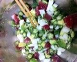 ねばとろマグロ丼作り方3写真