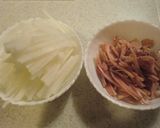 ごはんの友☆大根とベーコンの極み焼き作り方1写真