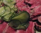 *ローストビーフ用肉で牛のたたき*作り方9写真