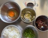 茹で蛸の端っこで作る、タコ飯風炒飯作り方1写真