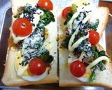 茹で卵とホウレン草の和風カレートースト作り方4写真
