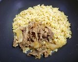 値下げキャンペーンの牛丼deチャーハン作り方3写真