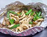 いんげんとしめじの塩麹蒸し焼き作り方3写真