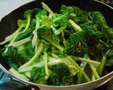 タアサイと筍と鶏胸肉の味噌あんかけ風☆作り方2写真