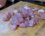 鶏むね肉の卵あんかけもやし炒め作り方1写真