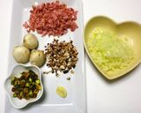 * ベーコン&チキンのパテ♪作り方1写真
