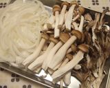 ランチに鮭と茸のパスタ*豆乳カルボナーラ作り方1写真