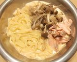 ランチに鮭と茸のパスタ*豆乳カルボナーラ作り方6写真