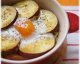✿とろとろ半熟卵の♡シーザーポテト焼き✿作り方7写真