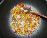 残り野菜で☆朝リゾット作り方2写真