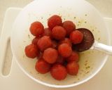 超簡単！ミニトマトのバジルソース和え作り方1写真