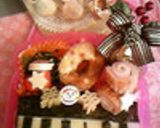 クリスマス＊ブッシュドノエル＊キャラ弁に作り方6写真