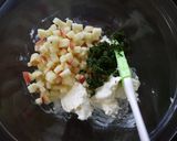 海老と林檎のクリームチーズ和えレモン風味作り方2写真