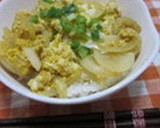 玉ねぎの卵とじ作り方6写真
