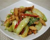 簡単＊ちんげん菜とちくわのオイマヨ炒め作り方5写真