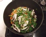 セロリの葉っぱでどんぶりご飯作り方3写真
