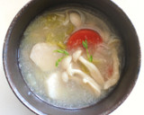 いろいろ野菜の蓮根すり流しスープ作り方7写真