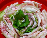 ルクエで白菜と豚肉のミルフィーユ蒸し作り方2写真