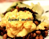 ひじき煮のとろ～り卵サラダ作り方5写真