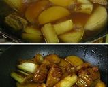 ■豚ばら肉と大根のオイスター煮込み■作り方4写真