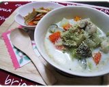 コロコロ野菜のミルクスープ作り方6写真