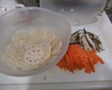 蓮根と椎茸・人参のきんぴら作り方1写真