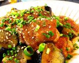 ■激うま簡単！鶏と茄子のバターポン酢焼き作り方6写真