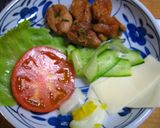 感動の！残り物てりやきチキンバーガー♪作り方1写真