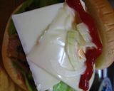 感動の！残り物てりやきチキンバーガー♪作り方3写真