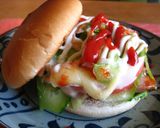 感動の！残り物てりやきチキンバーガー♪作り方5写真