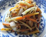 大根の皮とかぶの皮のきんぴら作り方4写真
