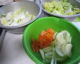 白菜と豚肉団子の甘酢炒め♡作り方1写真