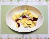 簡単ご飯に合う茸と豚こまとさつまいも塩レモン炒め作り方4写真
