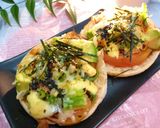 トマト＆アボカドのお好み焼き風味トースト作り方6写真