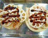 蓮根のお好み焼き風味のトースト作り方4写真