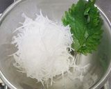オニカサゴとイシナギの刺身サラダ作り方3写真