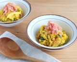 レンジで簡単！かぼちゃと生ハムのサラダ作り方5写真
