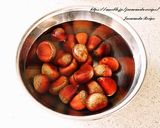 炊飯器で作る☆栗ごはん作り方1写真