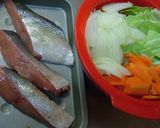 野菜いっぱい☆鮭のちゃんちゃん焼き。作り方1写真