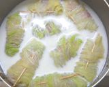 豚バラの白菜巻き・牛乳&チーズ煮作り方4写真