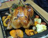 クリスマスに☆おこわ入りローストチキン作り方6写真