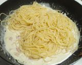 ➏家にある材料だけで♪クリームパスタ♬➏作り方7写真