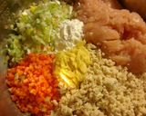 生姜たっぷり　　鶏団子の鍋作り方3写真